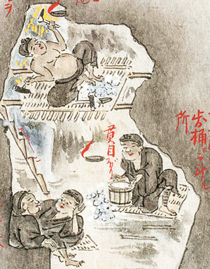 佐渡金銀山絵巻（当館蔵）