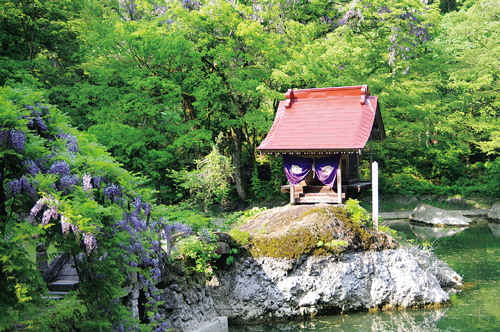 糸魚川市ジオパークの月不見の池
